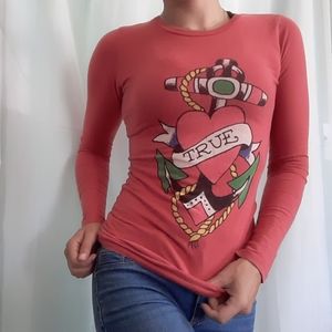 Don Ed Hardy women's XS long sleeve shirt